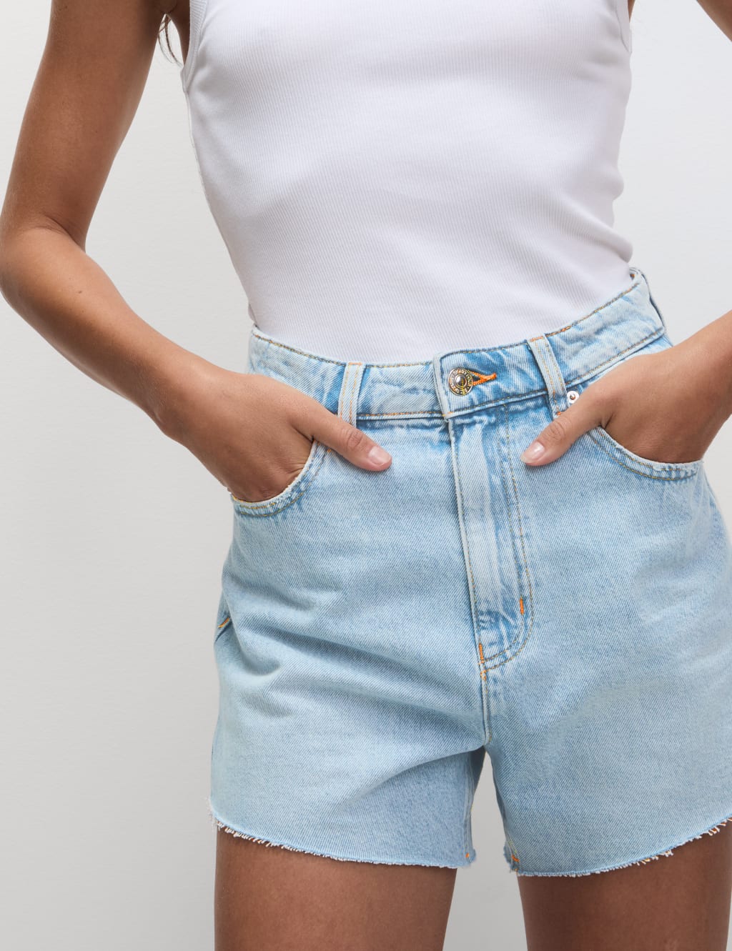 Denim Mom High Waisted Shorts 4 of 6