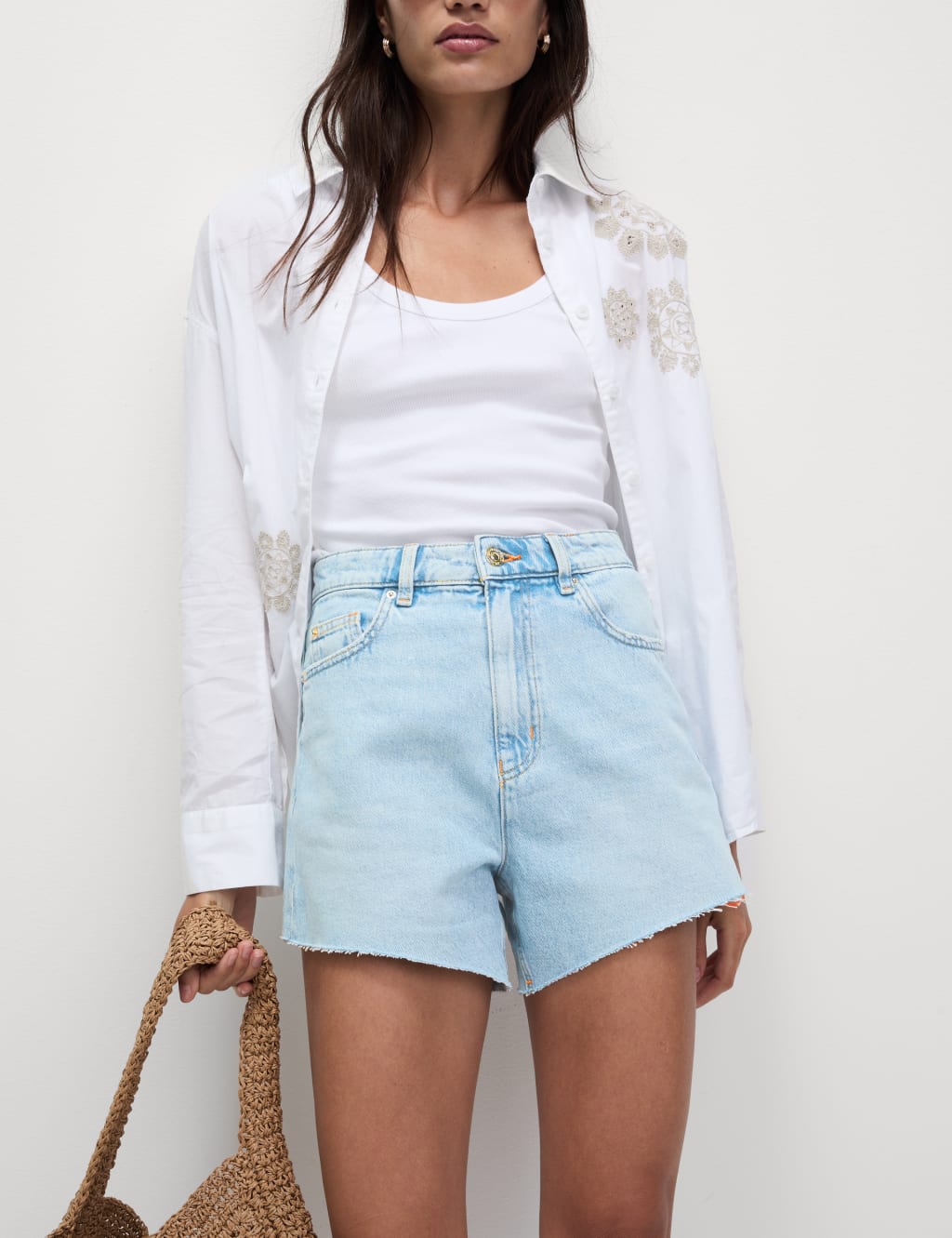 Denim Mom High Waisted Shorts 6 of 6