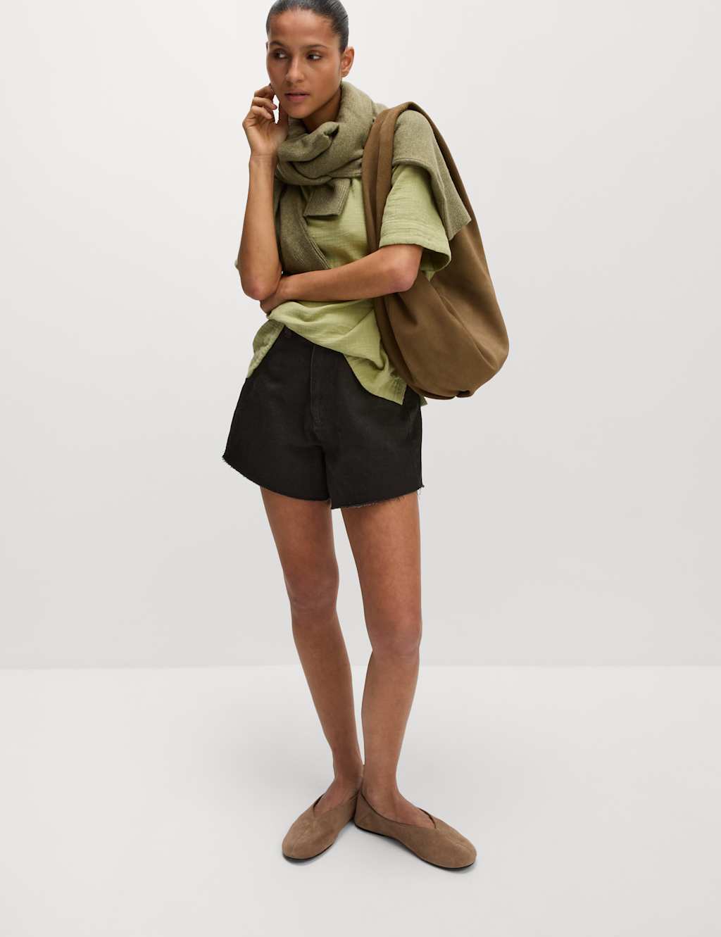 Denim Mom High Waisted Shorts 5 of 5