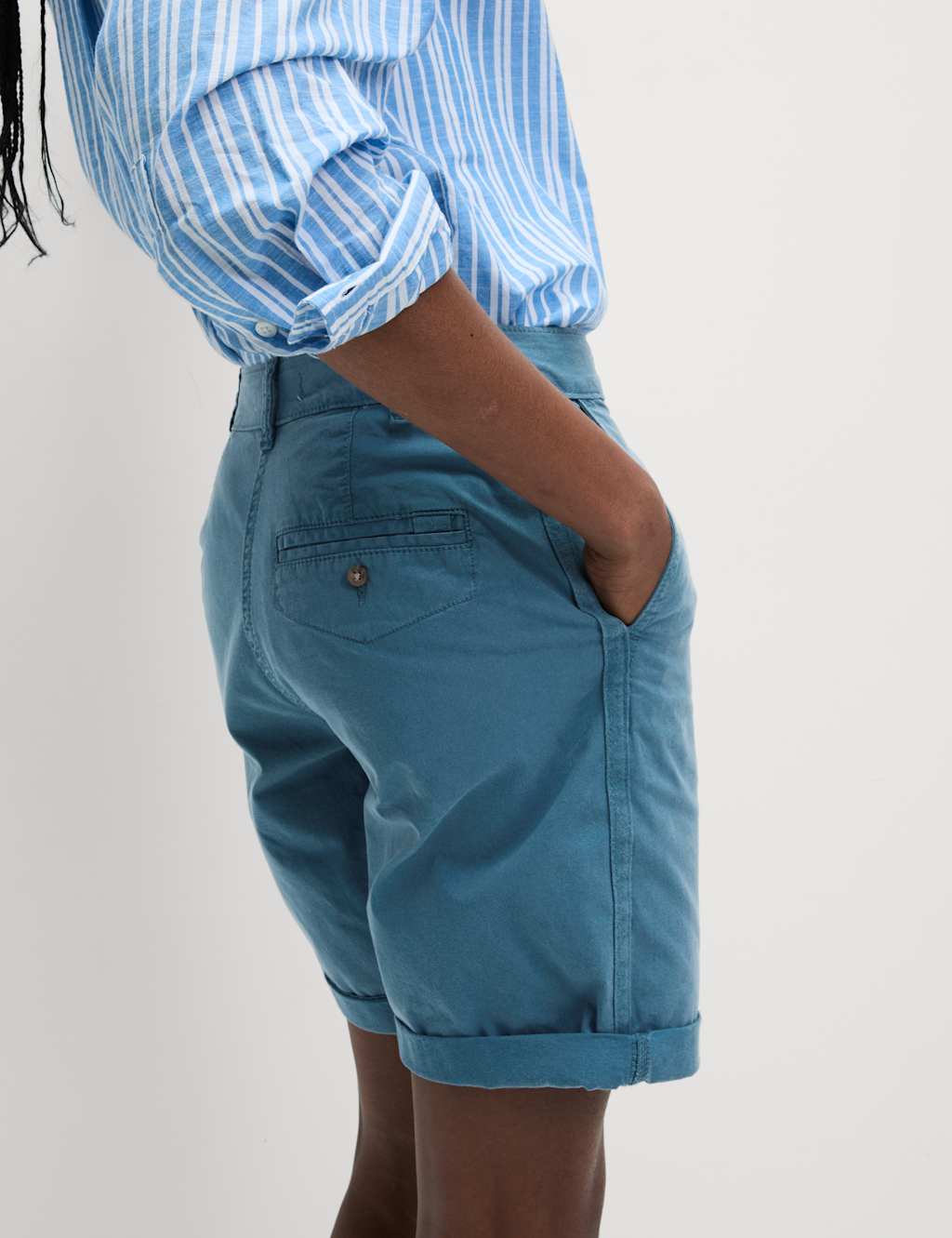 Cotton Rich Tea Dyed Chino Shorts 4 of 5