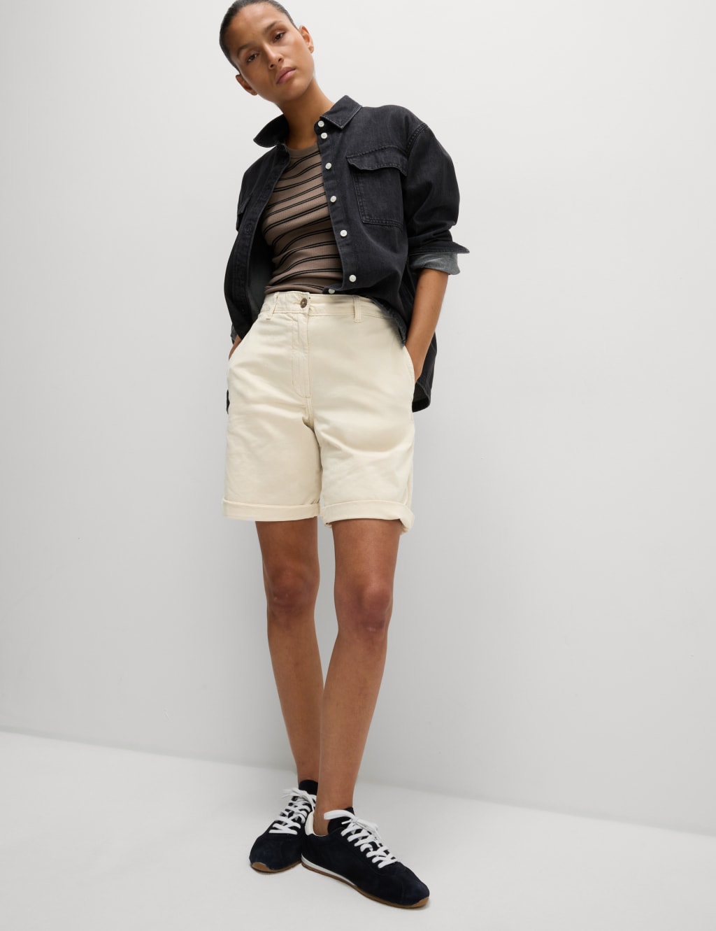 Cotton Rich Tea Dyed Chino Shorts 3 of 4