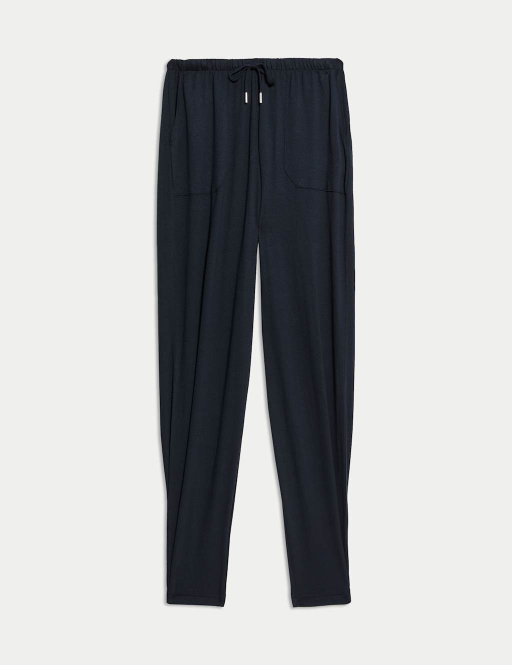 Jersey Drawstring Pintuck Tapered Trousers 2 of 5