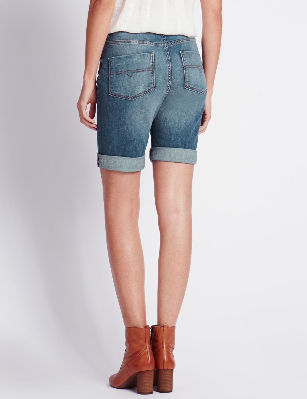 Boyfriend Denim Shorts 3 of 3