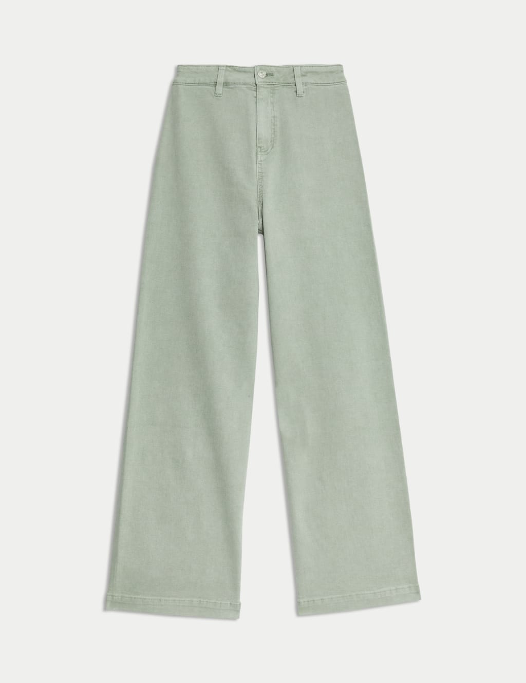 High Waisted Wide Leg Ankle Grazer Jeans 2 of 6