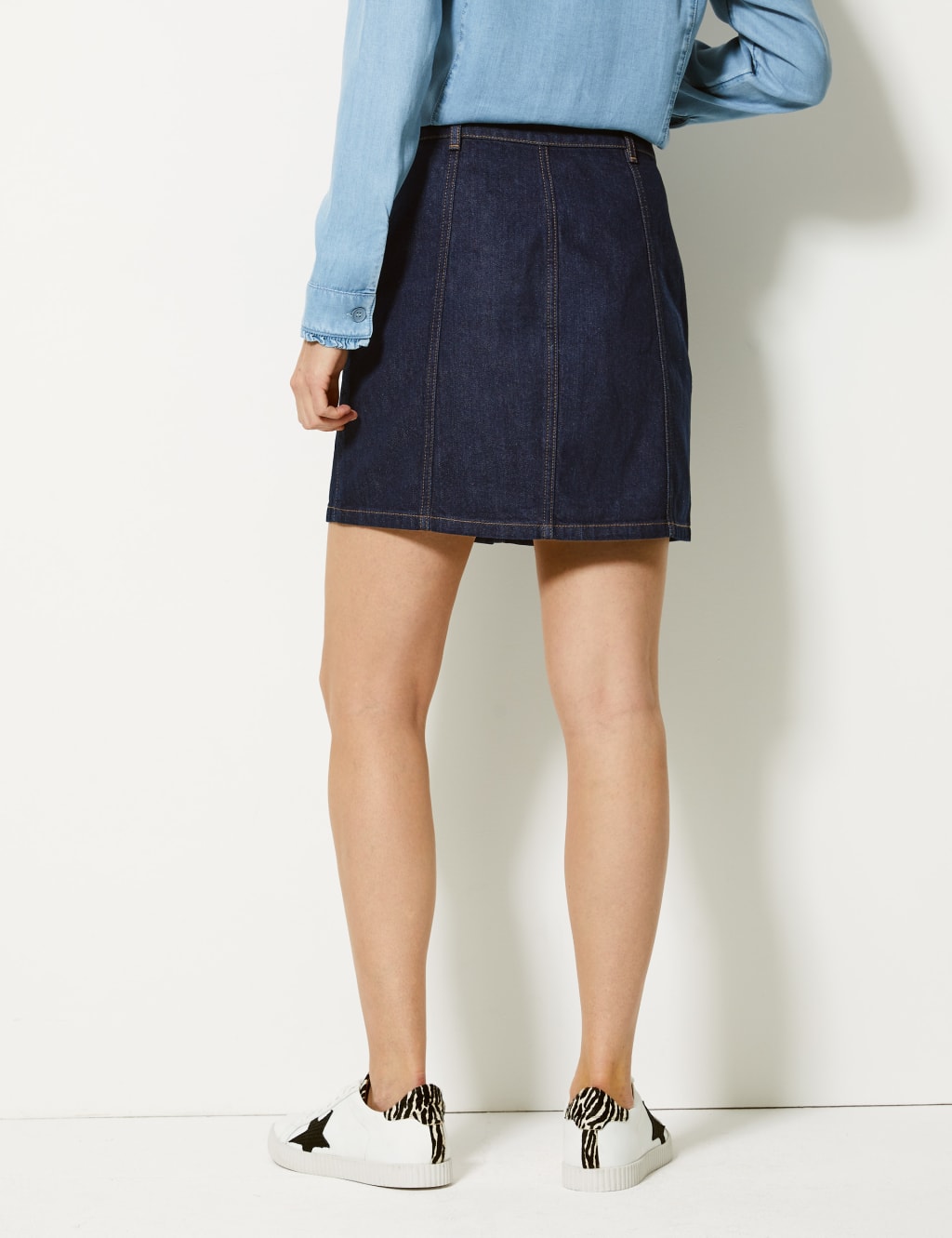 Denim Mini Skirt 5 of 5