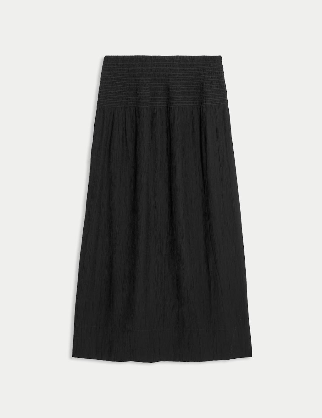 Crinkle Textured Midaxi Circle Skirt 2 of 5