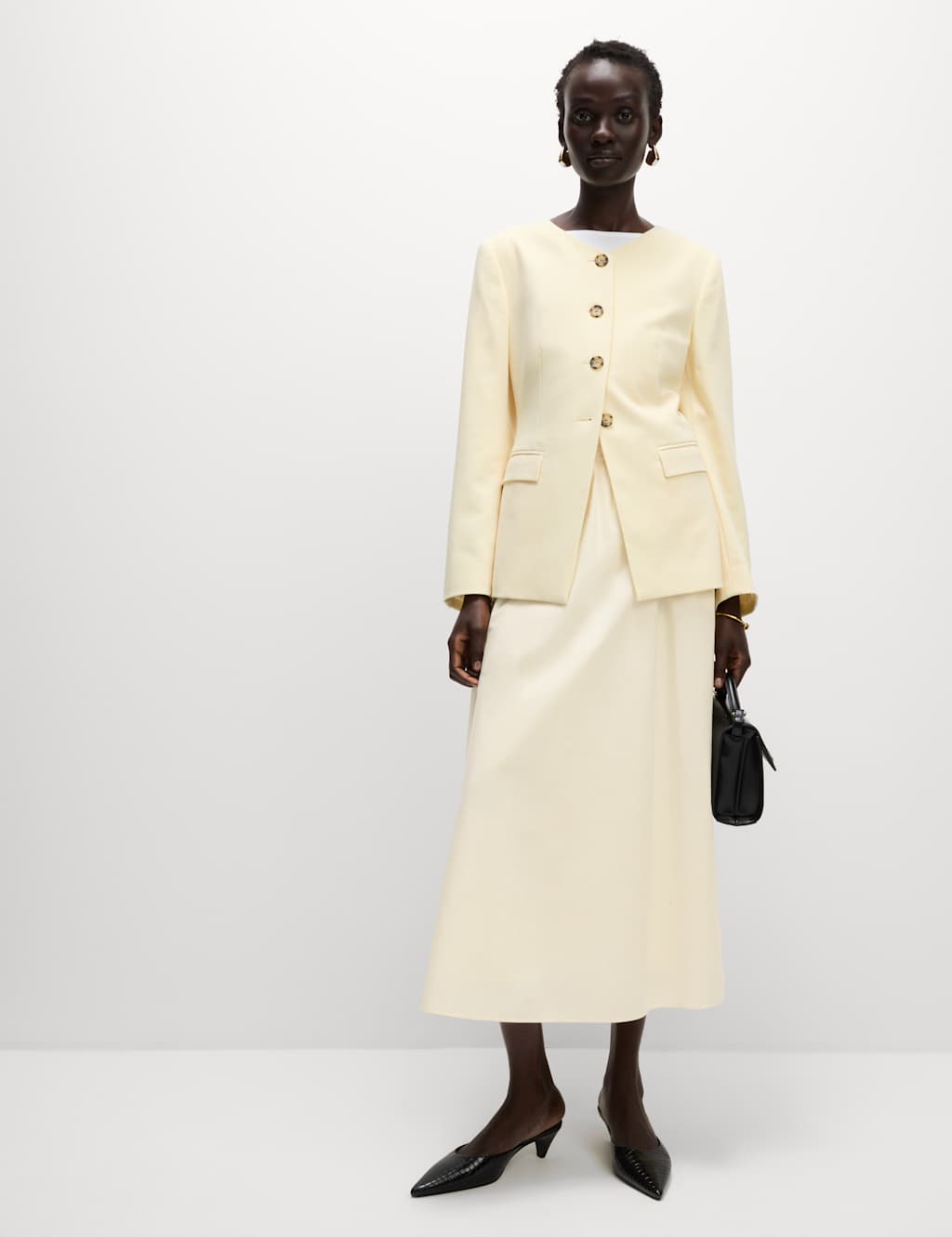 Pure Cotton Poplin A-line Skirt 4 of 5