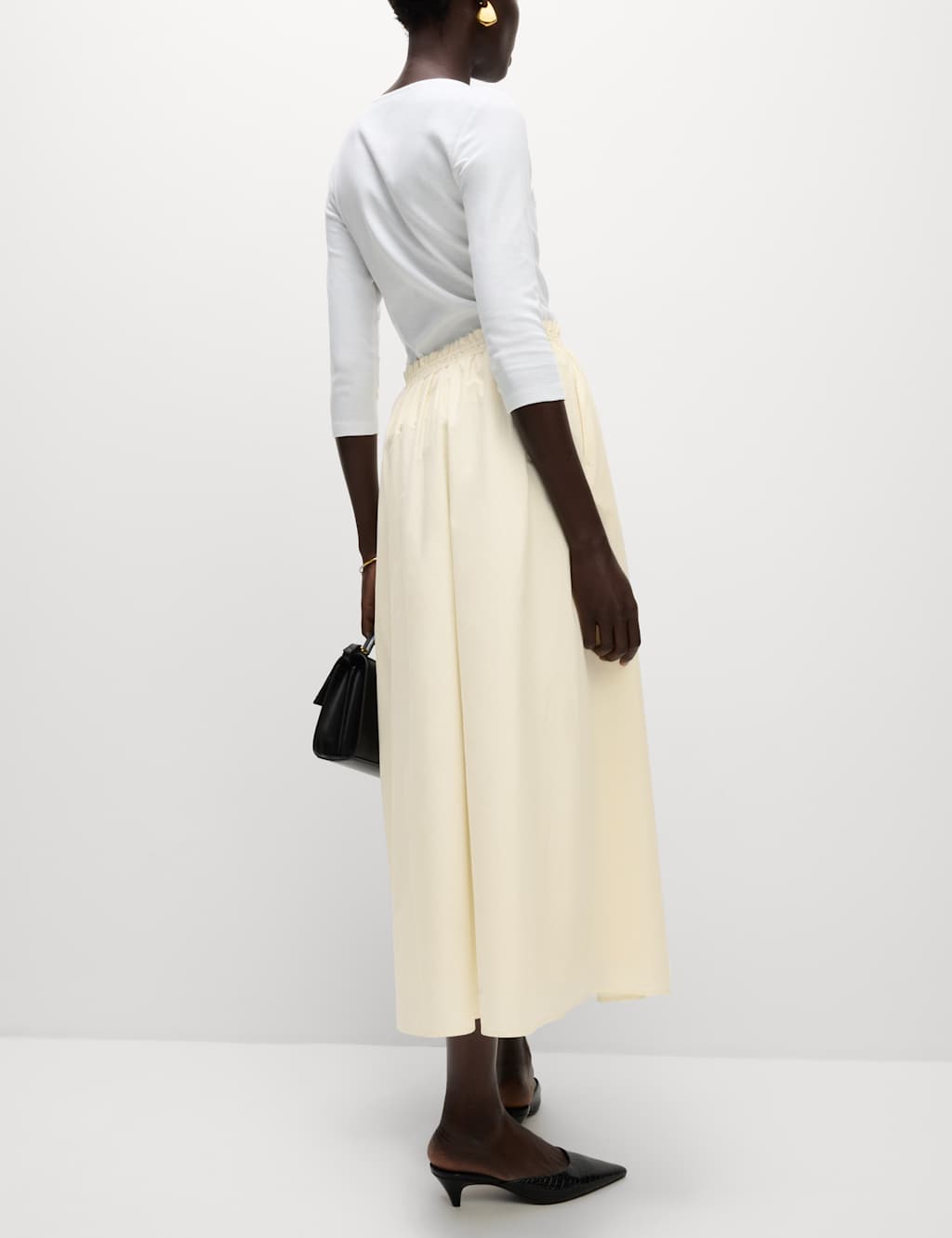 Pure Cotton Poplin A-line Skirt 5 of 5