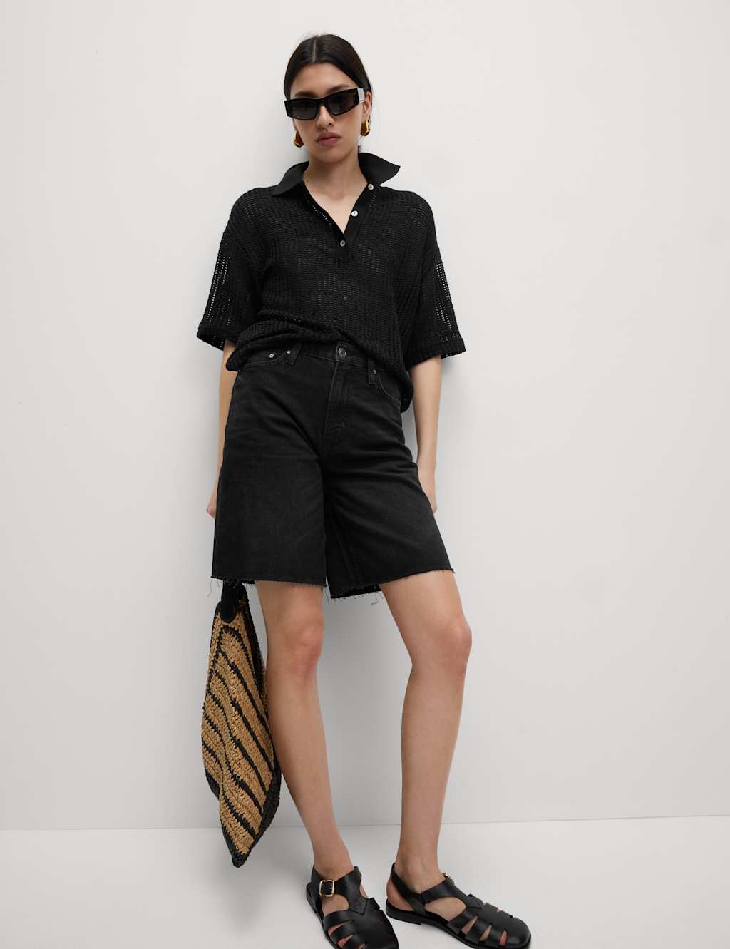 Pure Cotton Denim Bermuda Shorts 5 of 5