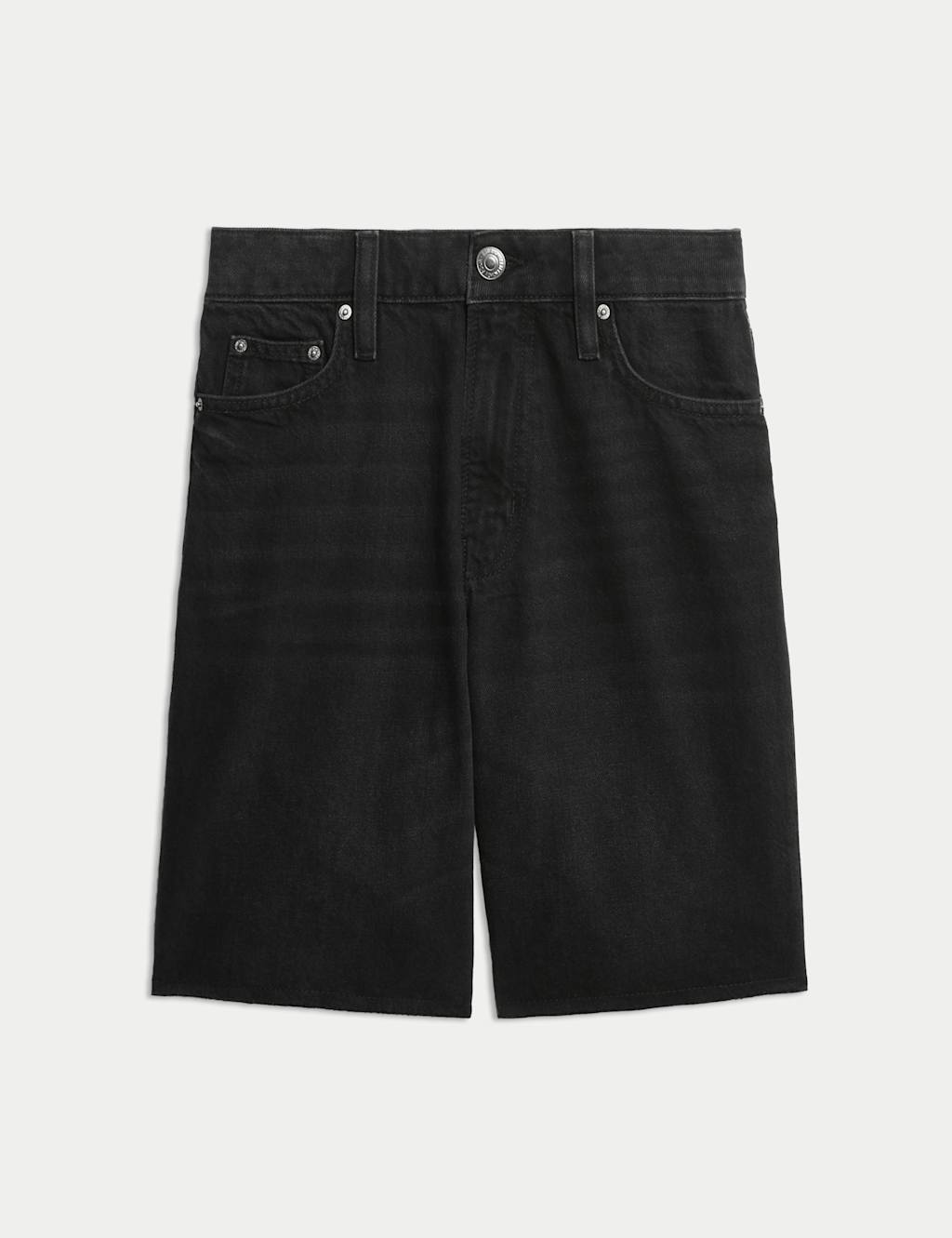 Pure Cotton Denim Bermuda Shorts 2 of 5