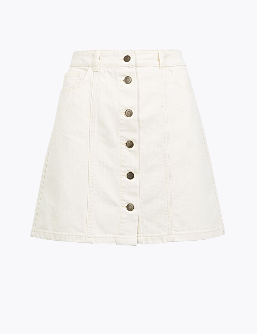 Denim A Line Mini Skirt M S Collection M S