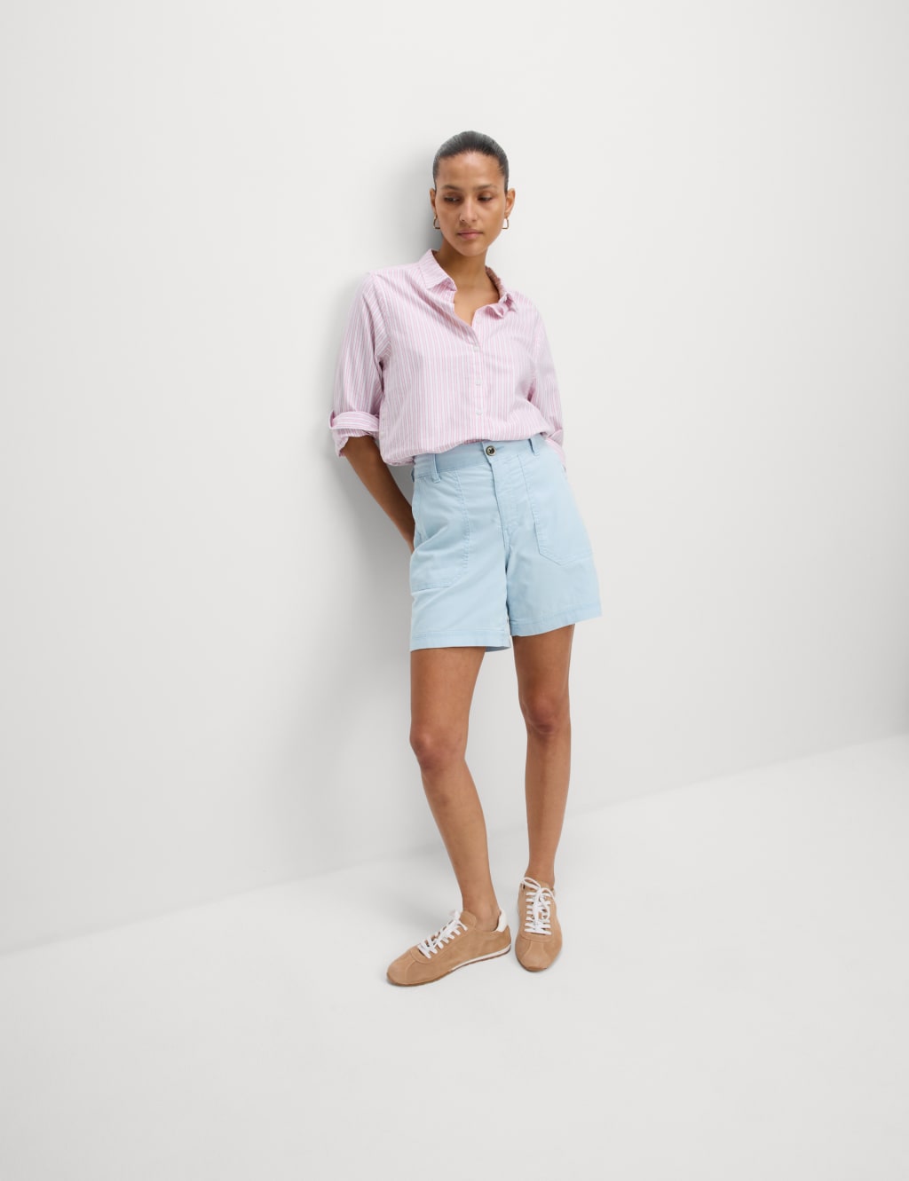 Cotton Blend Cargo Shorts 3 of 4