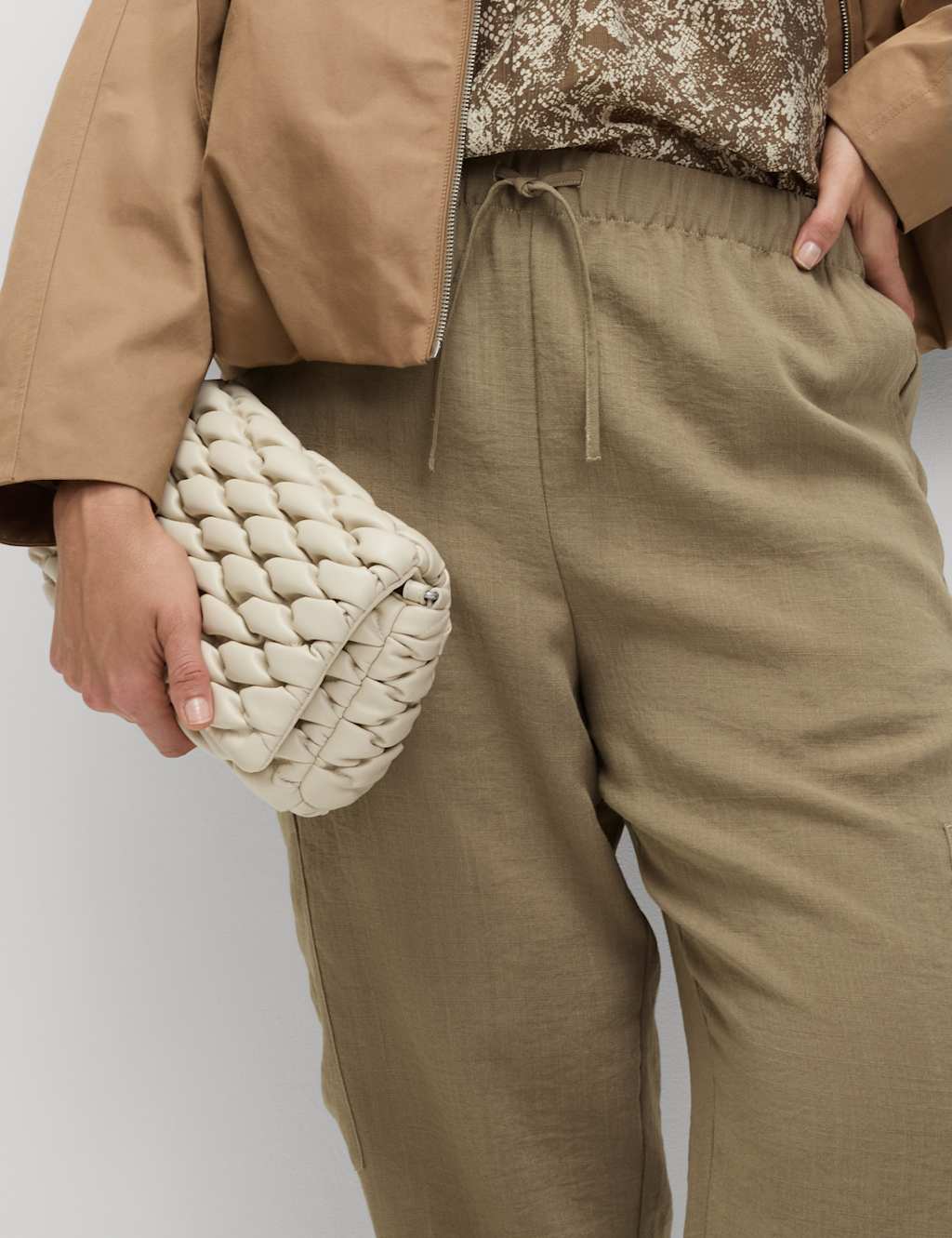 Crinkle Cargo Cuffed Joggers 7 of 8