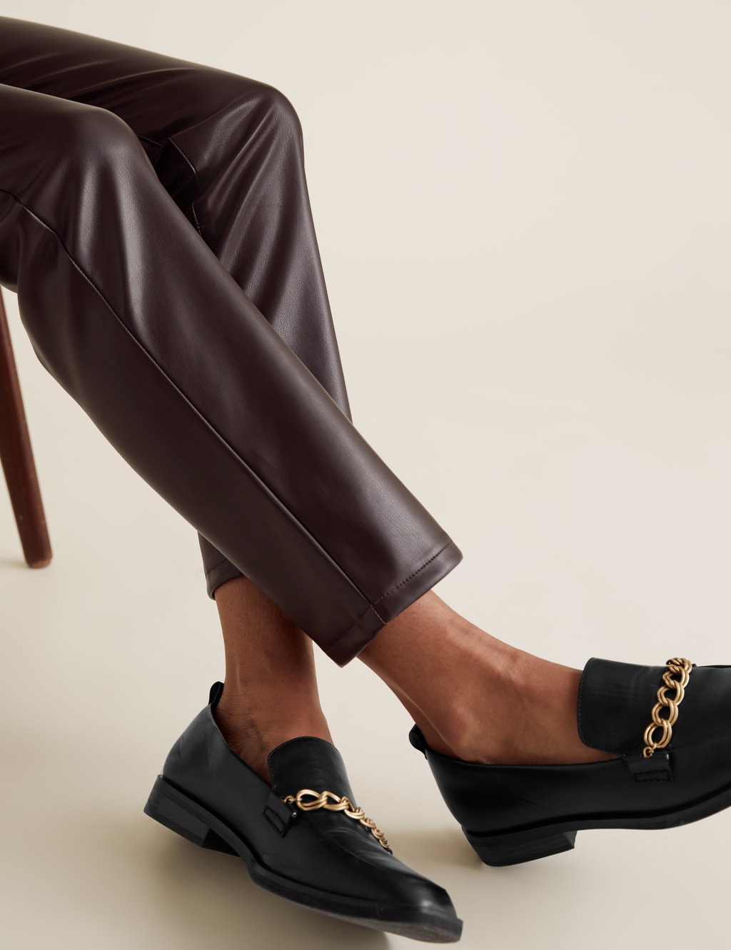 Sienna Faux Leather Straight Leg Trousers 6 of 6