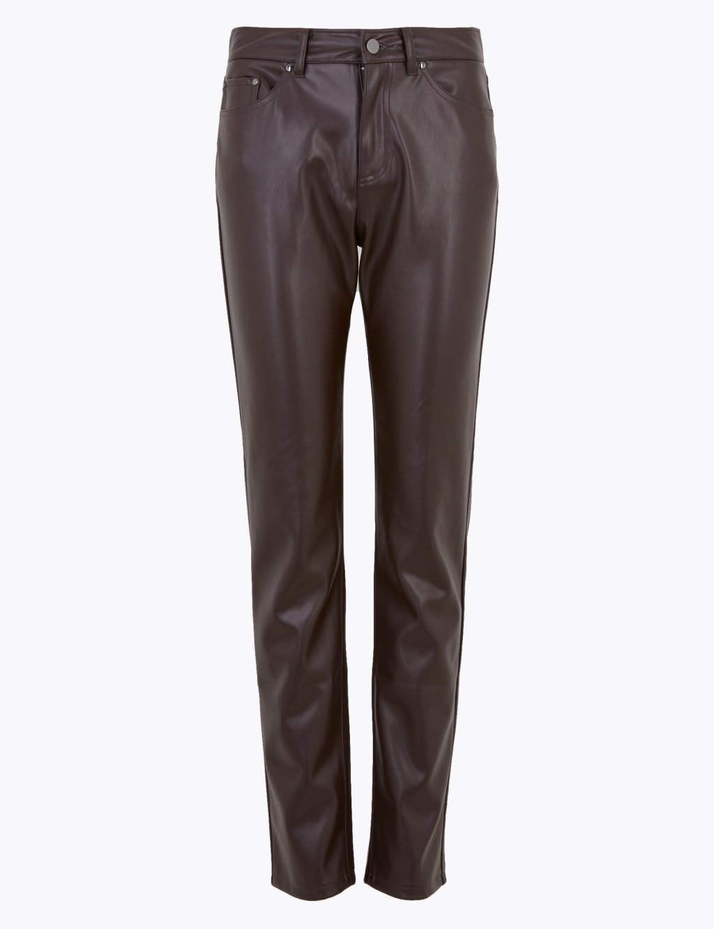 Sienna Faux Leather Straight Leg Trousers 2 of 6