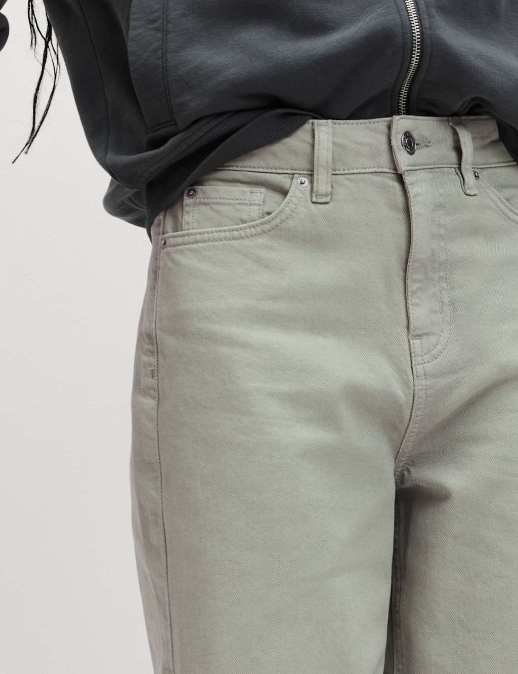 Mom High Waisted Colour Ankle Grazer Jeans 4 of 5
