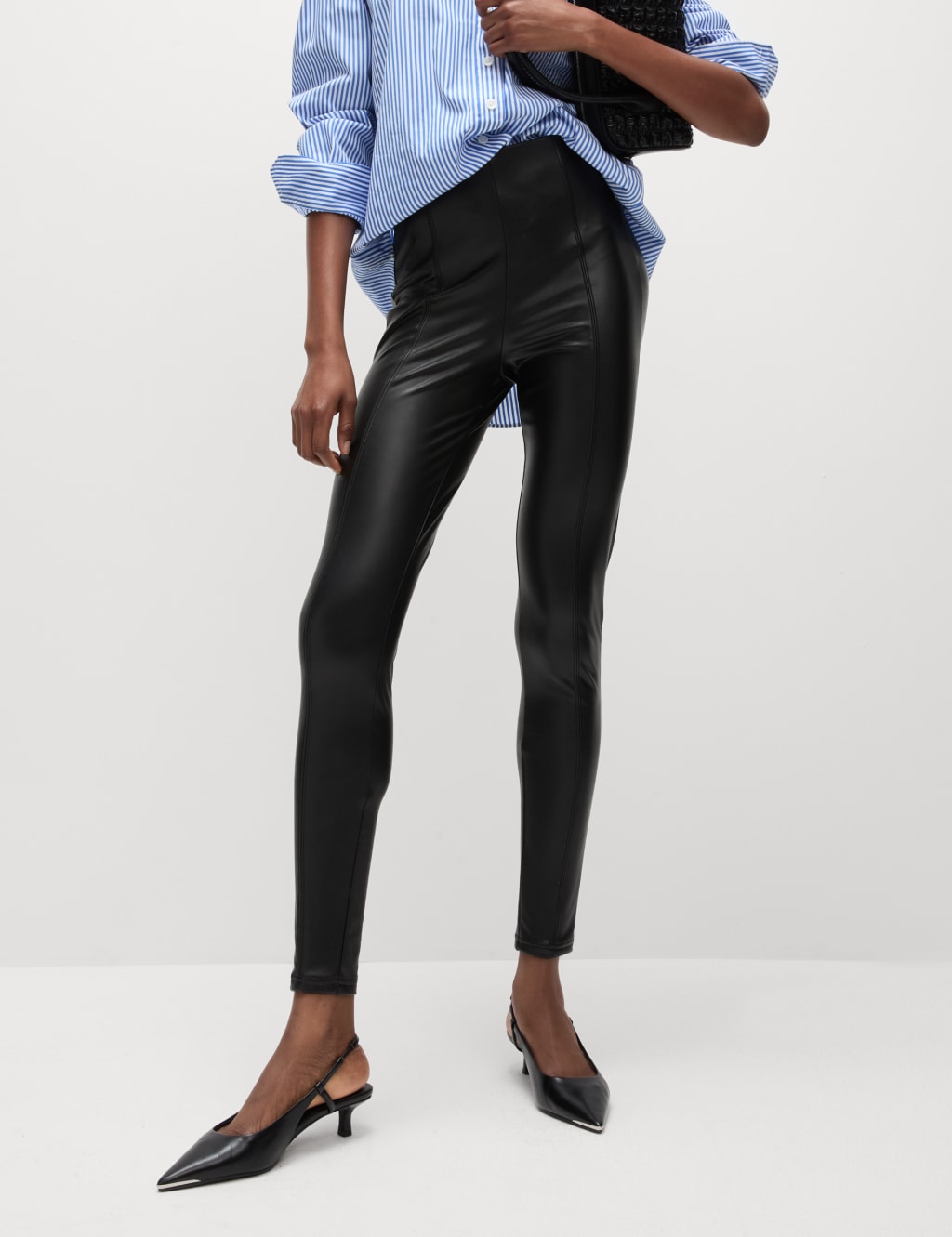 Leather Look Leggings M S Collection M S