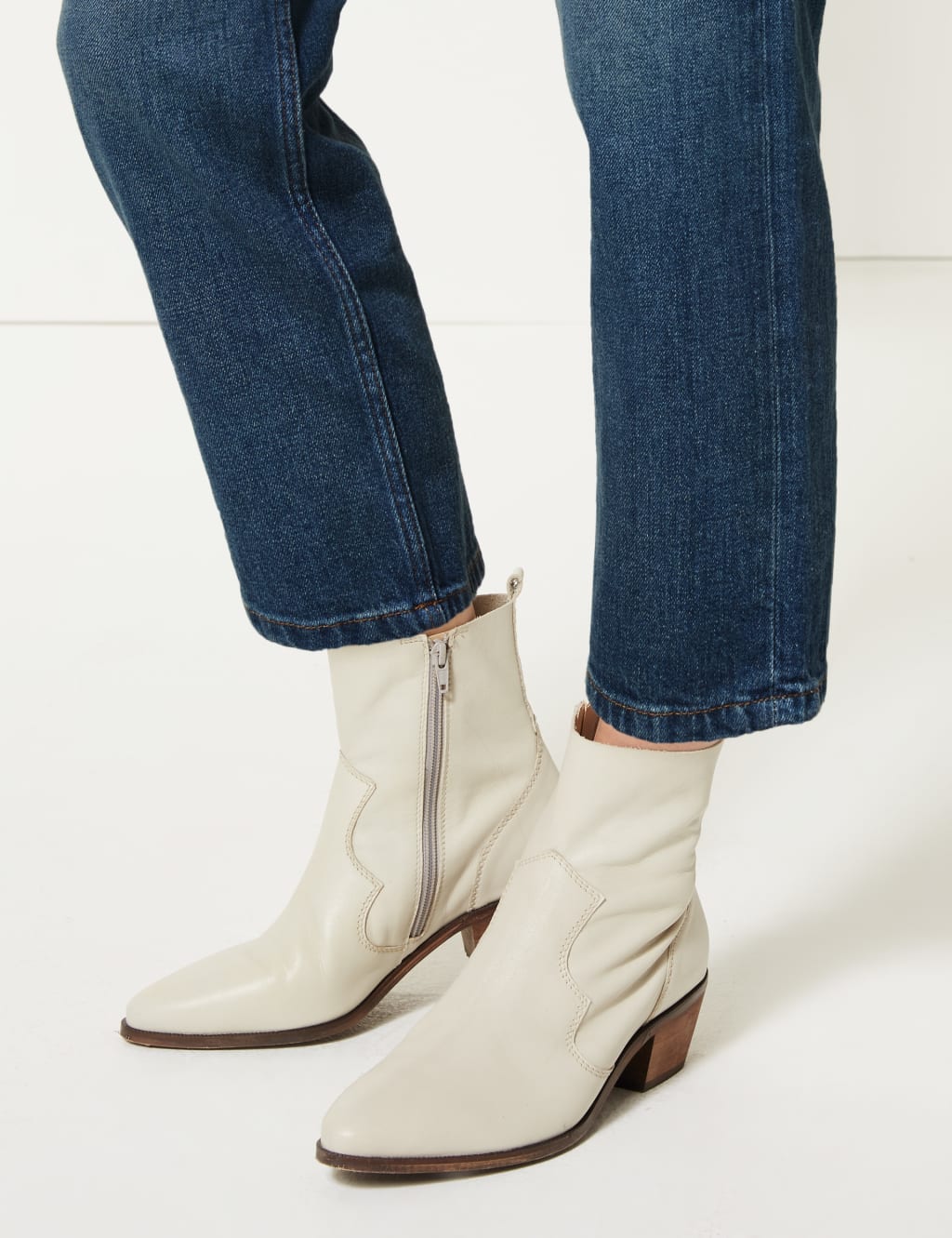 High Waist Straight Leg Ankle Grazer Jeans 5 of 5