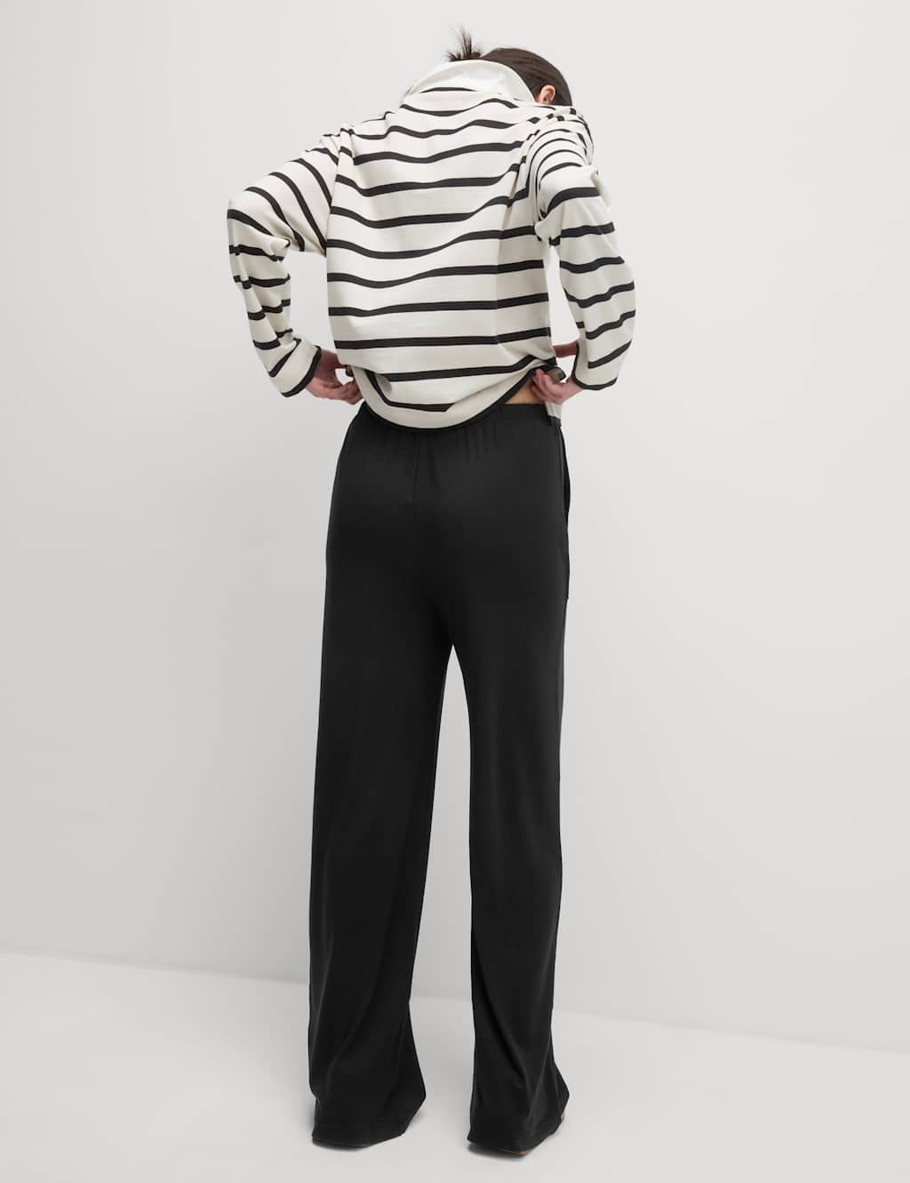 Jersey Wide Leg Trousers 4 of 4