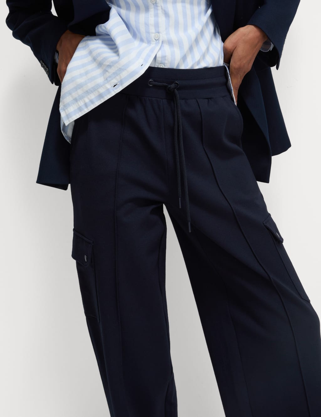 Ponte Utility Wide Leg Trousers 4 of 6