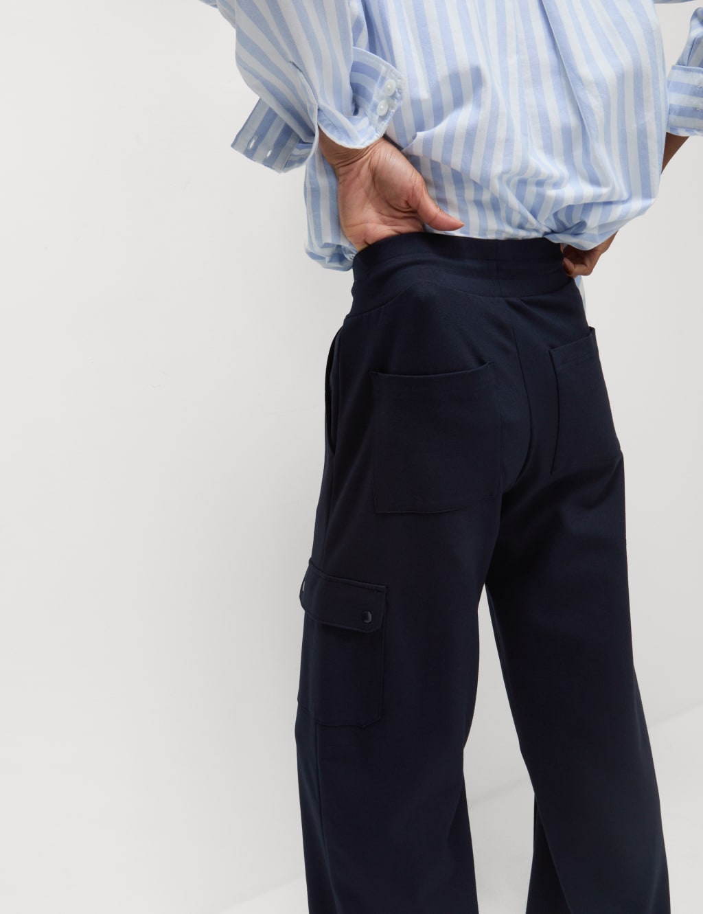 Ponte Utility Wide Leg Trousers 5 of 6
