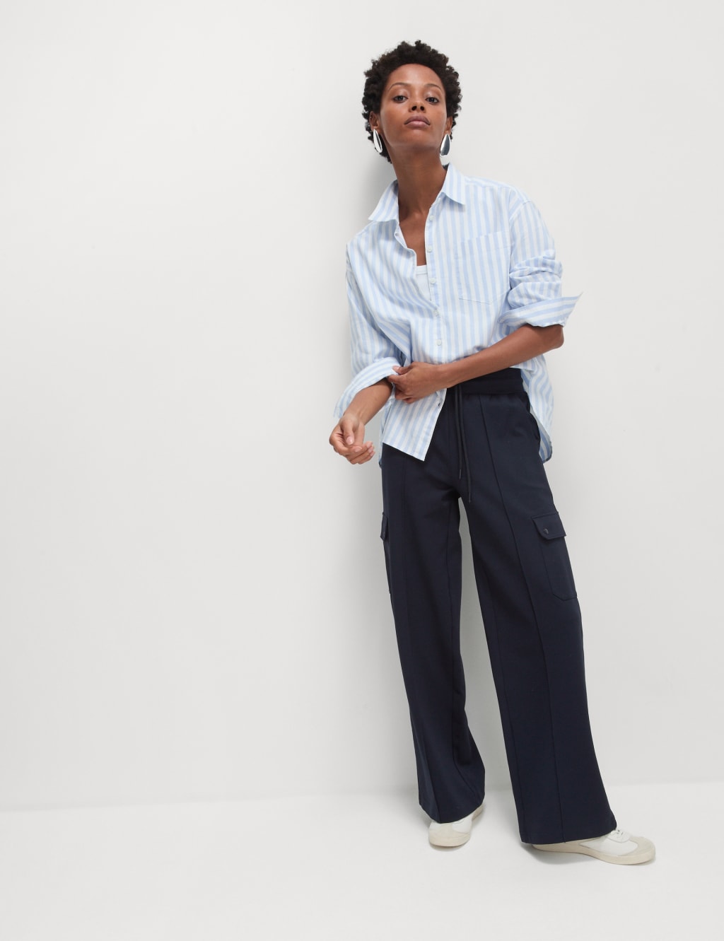 Ponte Utility Wide Leg Trousers 6 of 6