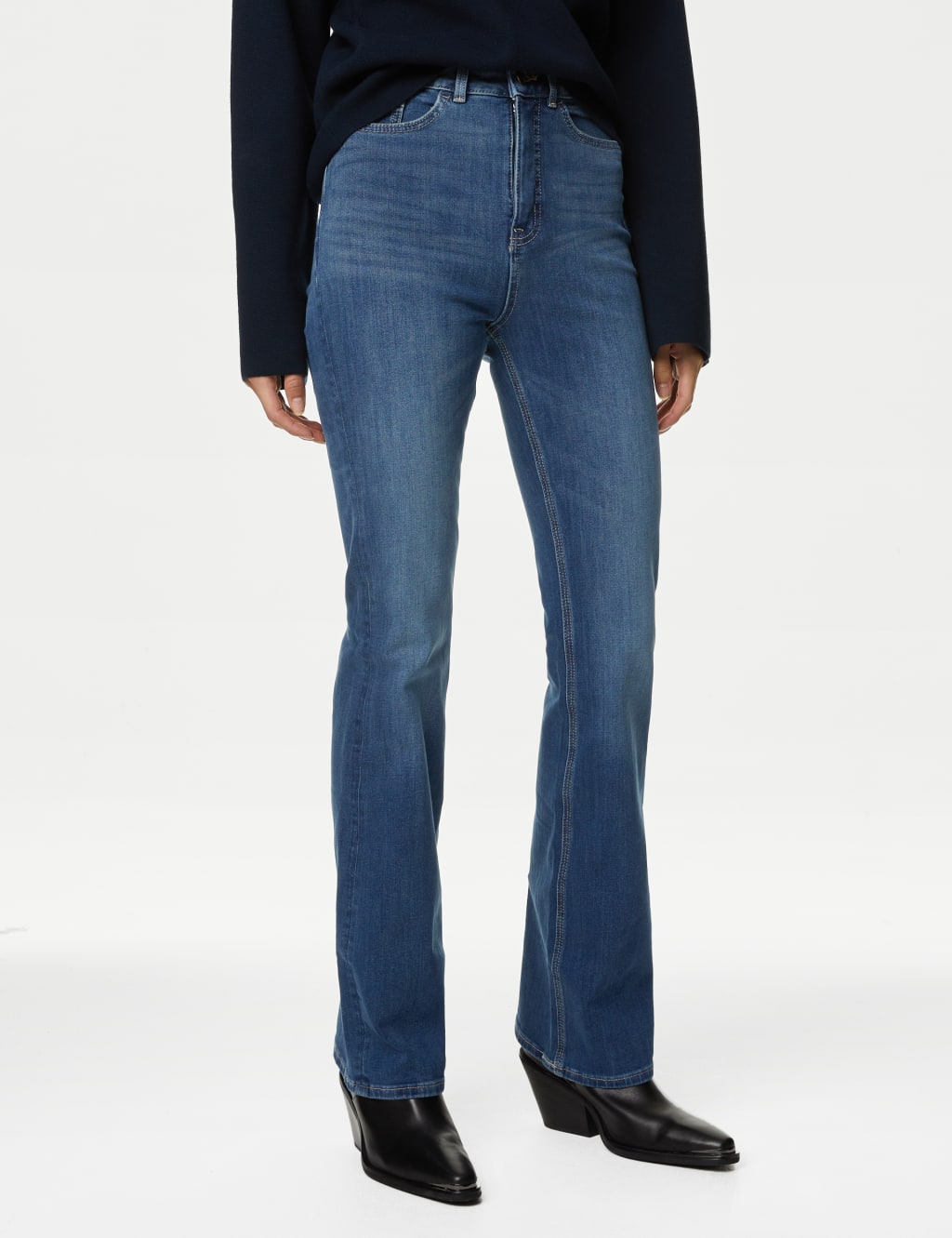 Magic Shaping High Waisted Slim Flare Jeans 3 of 6