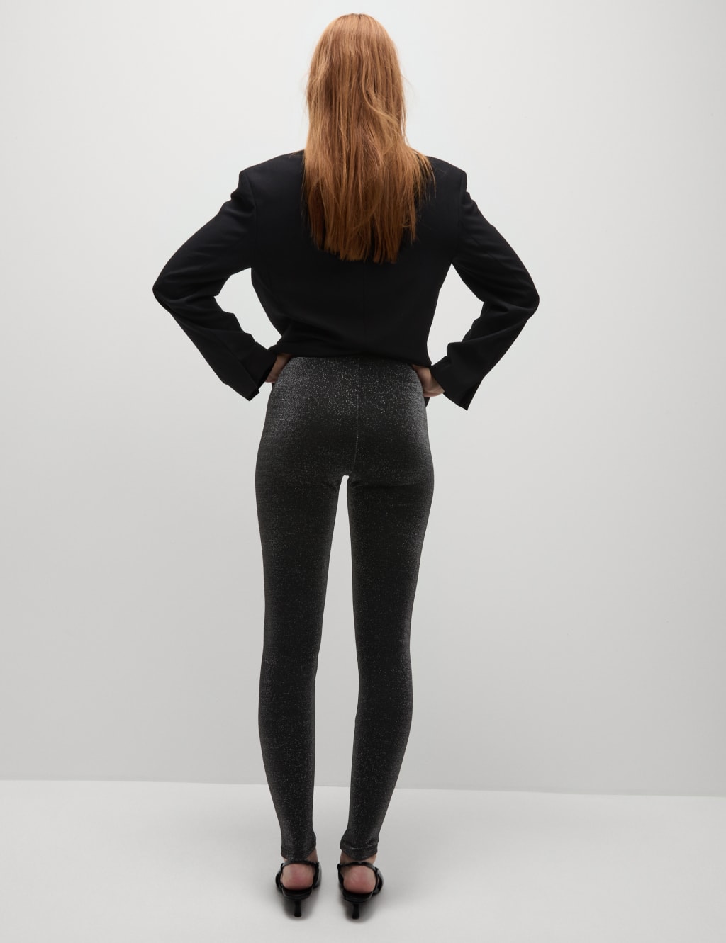 M&s black leggings discount