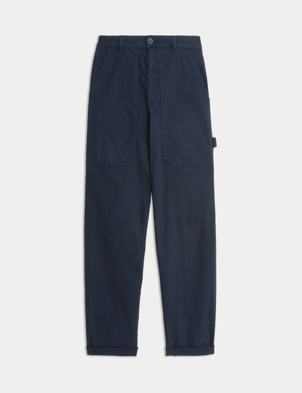 Cotton Rich Carpenter Straight Leg Trousers 2 of 5