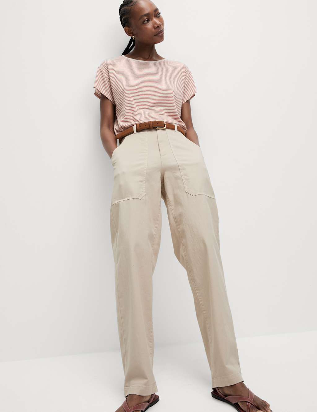 Cotton Rich Carpenter Straight Leg Trousers 6 of 6