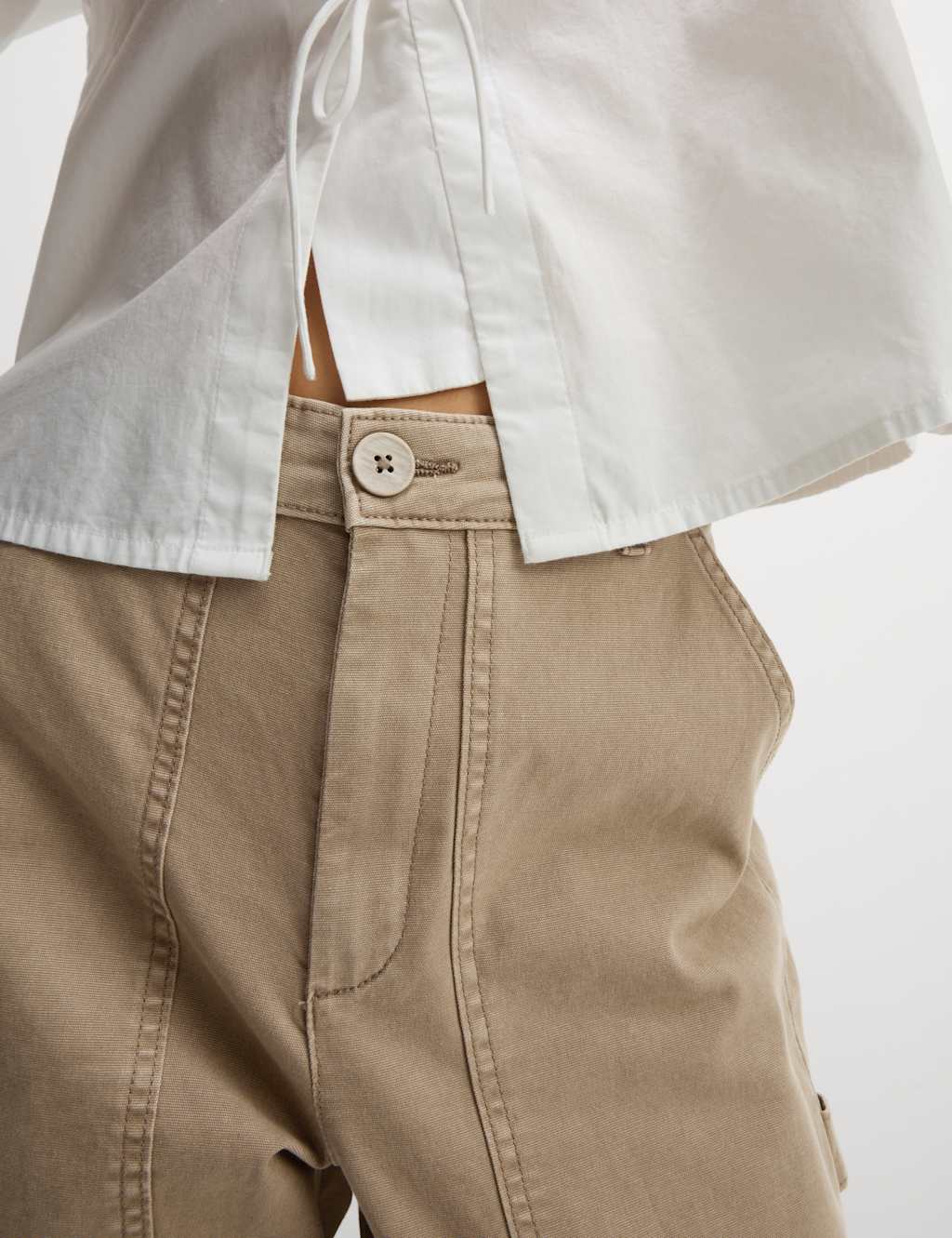 Cotton Rich Carpenter Straight Leg Trousers 3 of 5