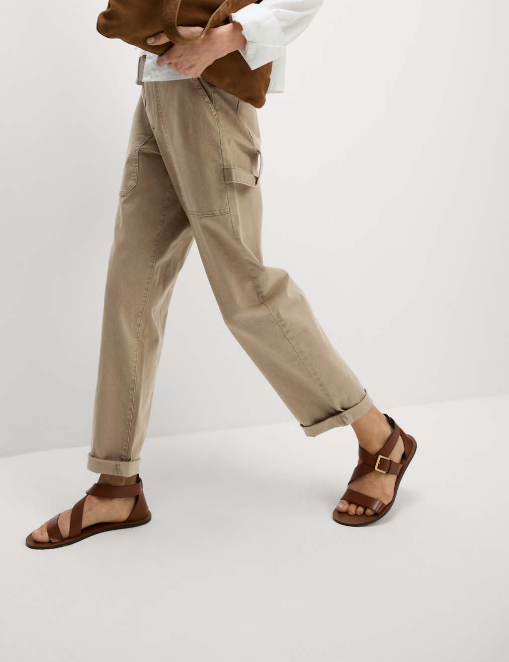 Cotton Rich Carpenter Straight Leg Trousers 4 of 5