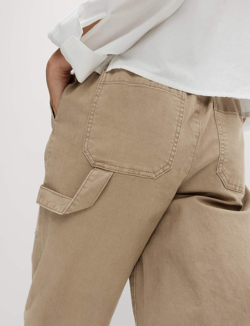 Cotton Rich Carpenter Straight Leg Trousers 5 of 5