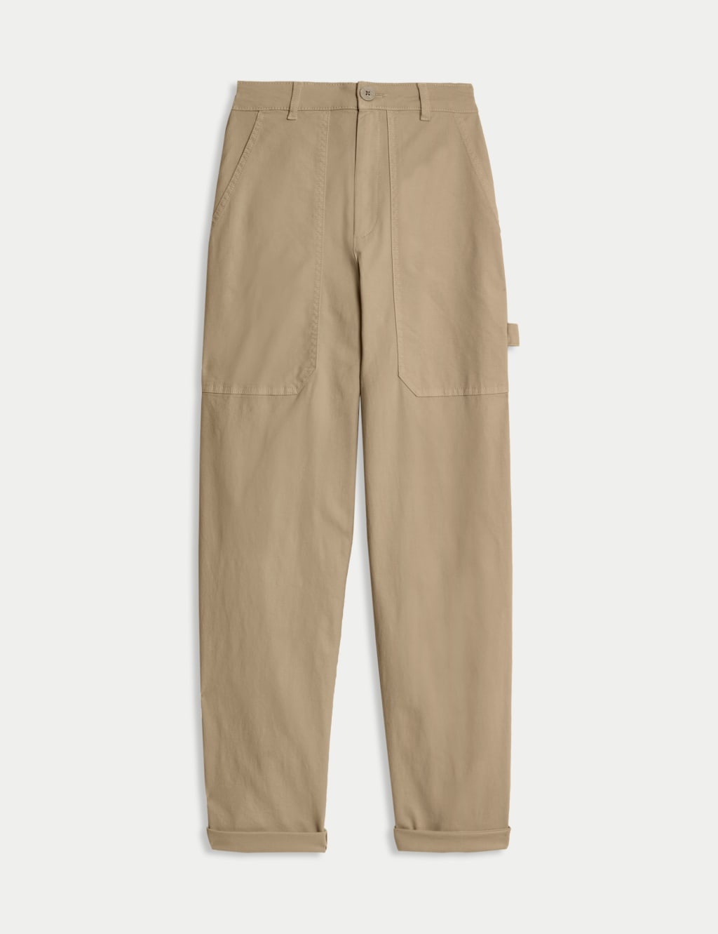 Cotton Rich Carpenter Straight Leg Trousers 2 of 5