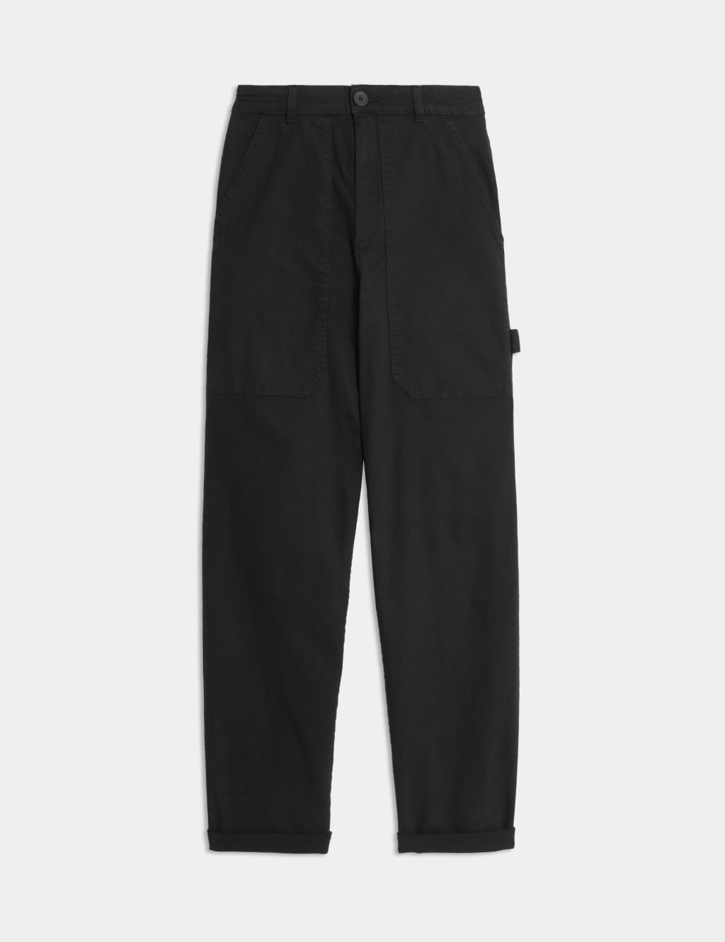 Cotton Rich Carpenter Straight Leg Trousers 2 of 5