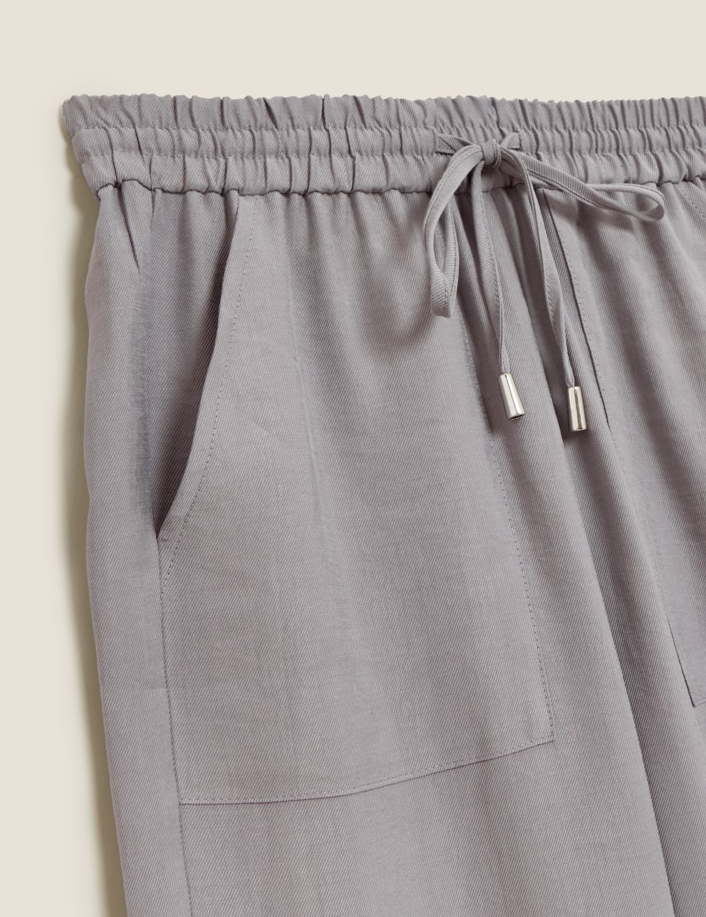 Tencel™ Rich Tapered Ankle Grazer Trousers 2 of 2