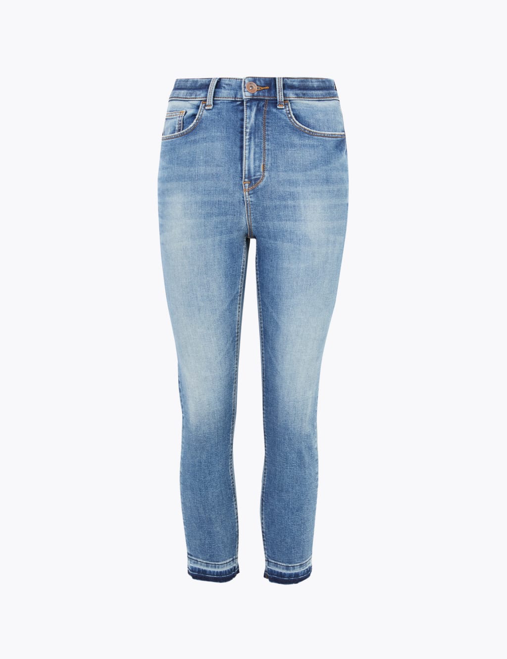 Supersoft High Waisted Skinny Cropped Jeans M S Collection M S