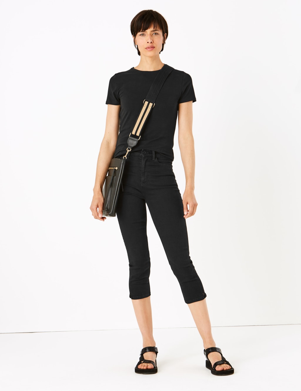 Supersoft High Waisted Skinny Cropped Jeans 3 of 6