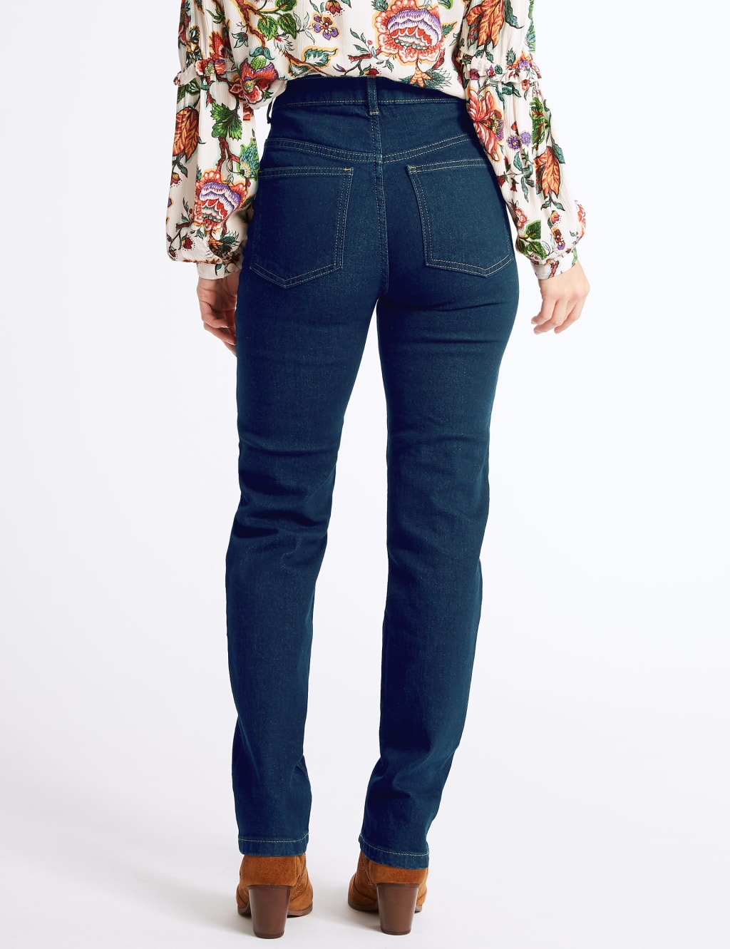 PETITE Mid Rise Straight Leg Jeans 4 of 6