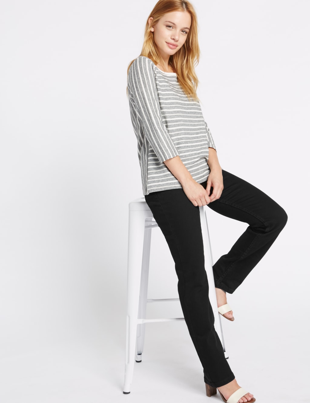 PETITE Mid Rise Straight Leg Jeans 3 of 6