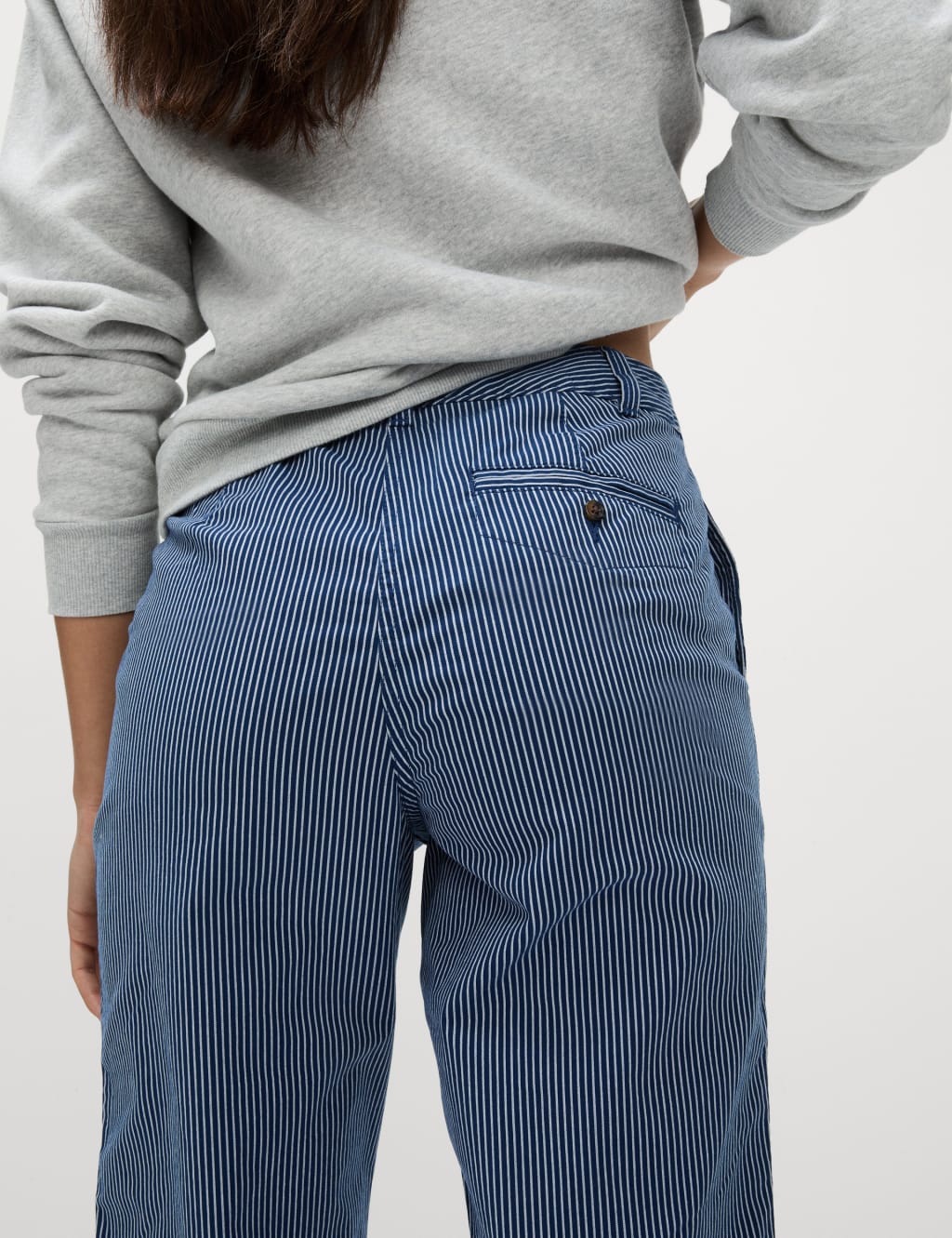 Cotton Rich Striped Slim Fit Chinos 5 of 5