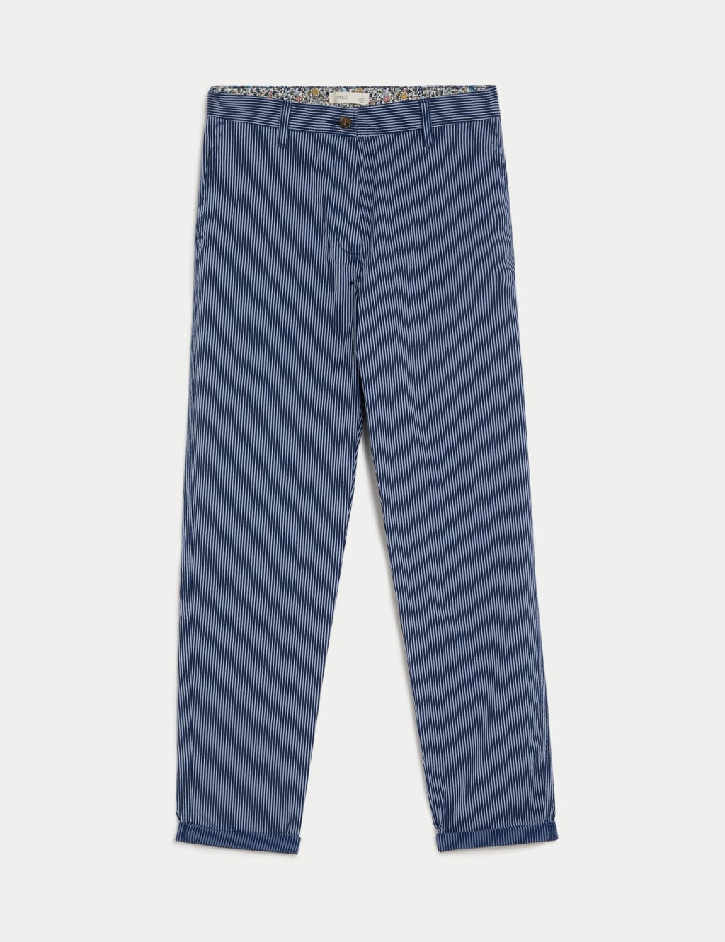 Cotton Rich Striped Slim Fit Chinos 2 of 5