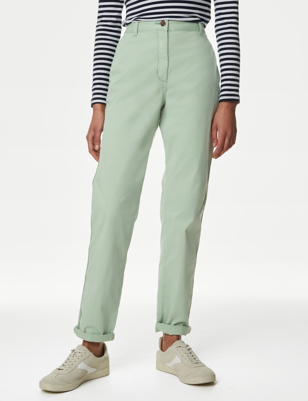 Cotton Rich Tea Dyed Slim Fit Chinos 4 of 5