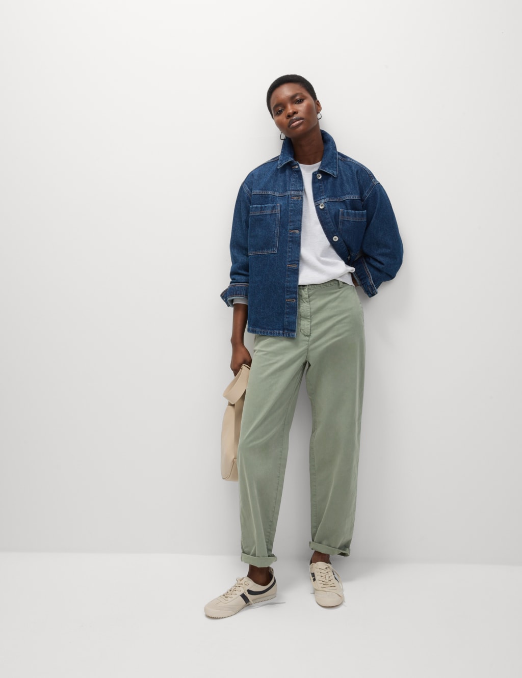 Cotton Rich Straight Leg Ankle Grazer Chinos 4 of 6