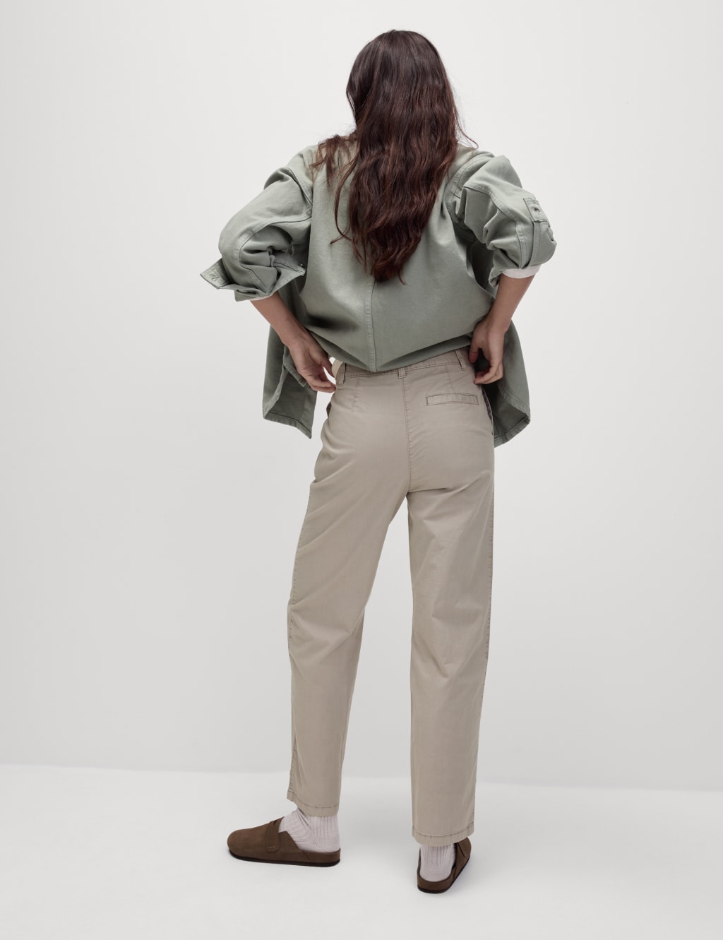 Cotton Rich Straight Leg Ankle Grazer Chinos 4 of 5