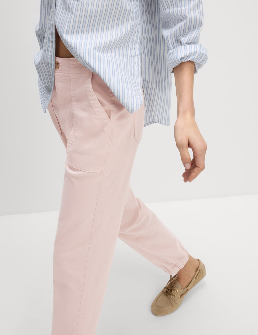 Cotton Blend Slim Fit Joggers 3 of 6