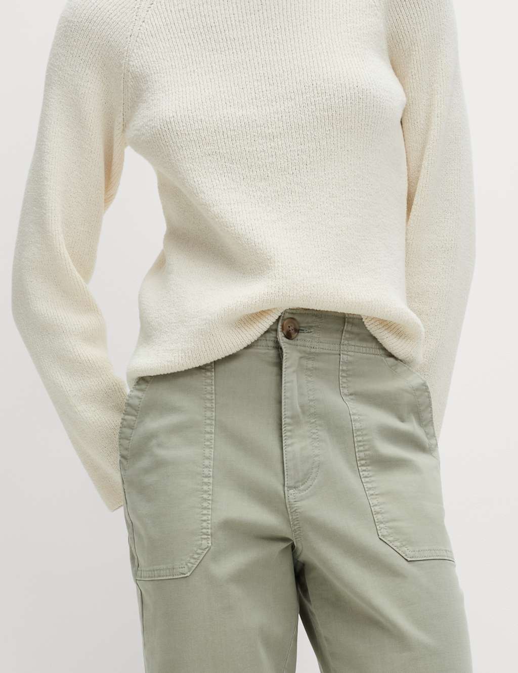 Cotton Blend Slim Fit Joggers 4 of 4