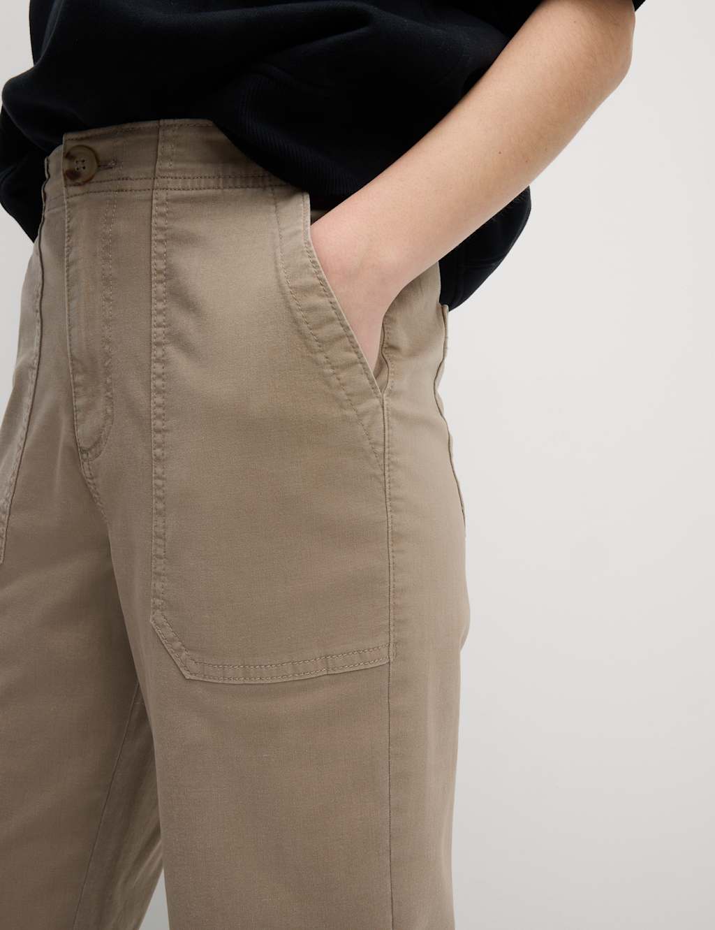 Cotton Blend Slim Fit Joggers 4 of 5