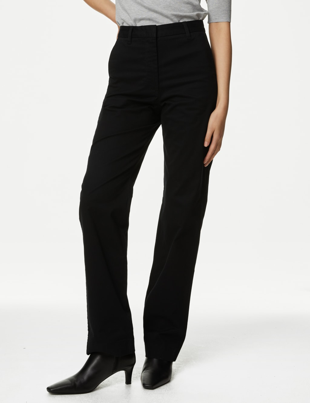 Cotton Rich Straight Leg Chinos M S Collection M S