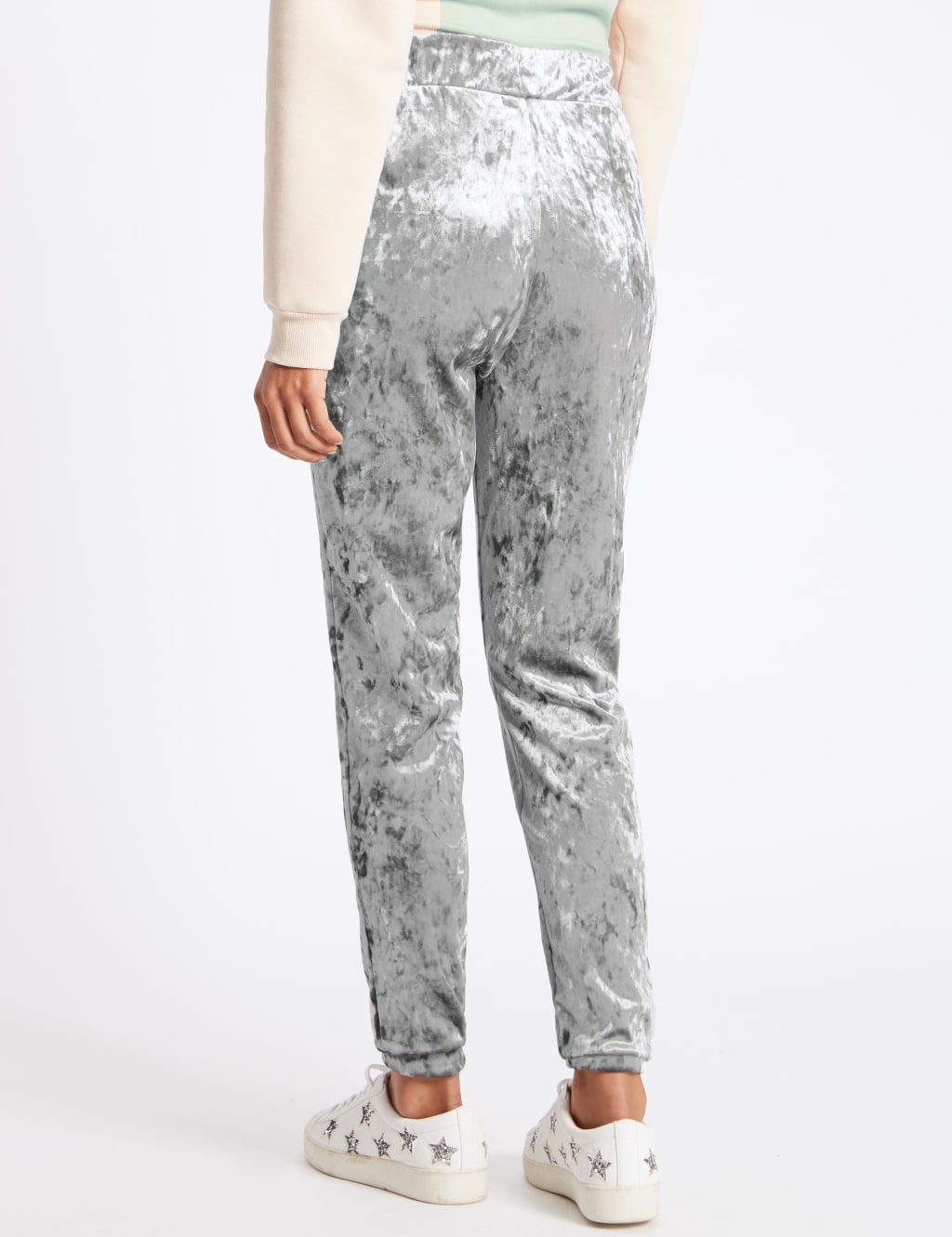 Drawstring Velour Joggers M S Collection M S